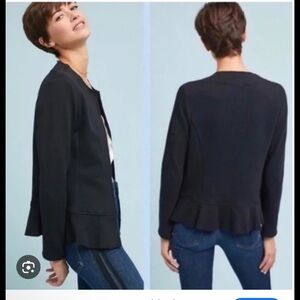 Anthropologie Dolan Anthropologie  Peplum Black Blazer Jacket